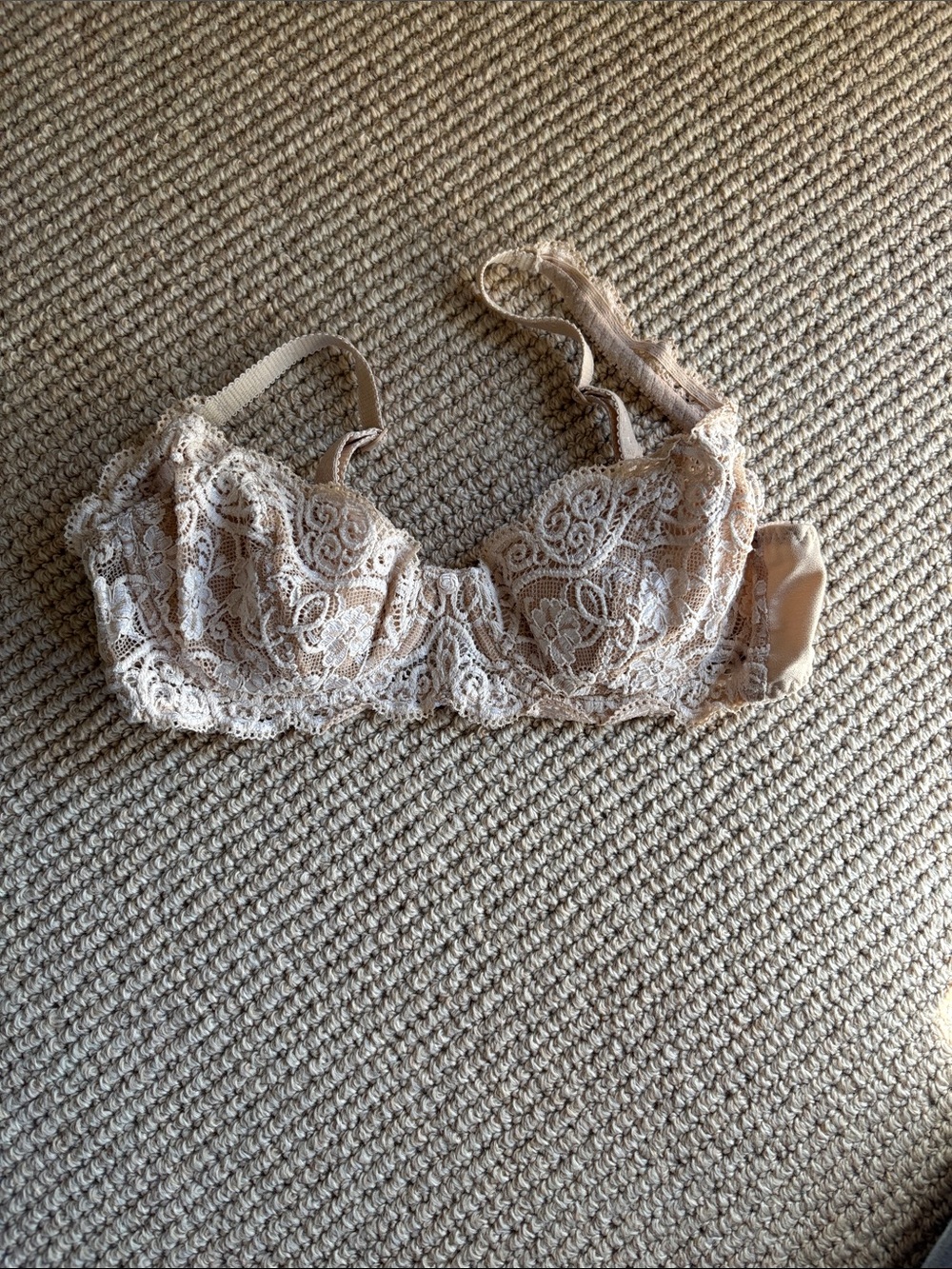Triumph Lace Underwire Bra  in Beige,